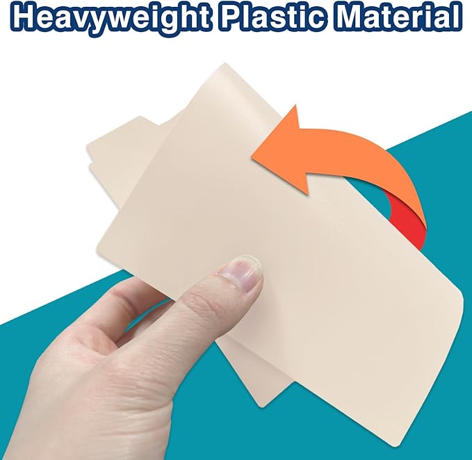 Chell 5x8 Plastic Index Card Dividers, Morandi Colors, Heavyweight Poly Index Card Guides A-Z, with Alphabetical/Blank Stickers, Pack of 25