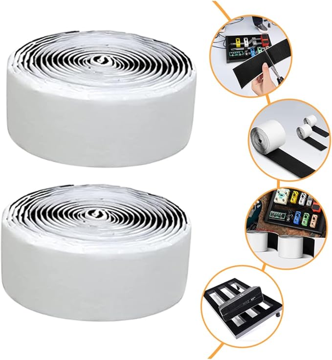 Strong Adhesive Guitar Pedal Board Tape Double-Sided Fabric Tape for Pedal Mounting