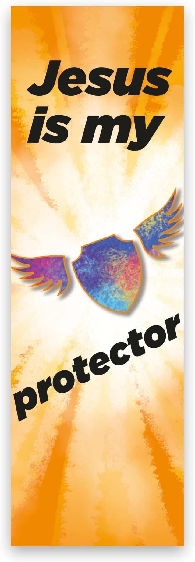 Jesus is My Protector, Psalm 18:2, Bulk Pack of 25 Christian Bookmarks, Bible Verse Book Markers, Sunday School Prizes with Memory Verses, Scripture Gifts
