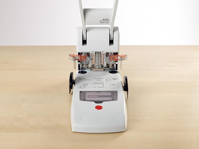 Novus B 2200 200 Sheet Capacity Block Punch and Heavy Duty Hole Punch - Light Grey
