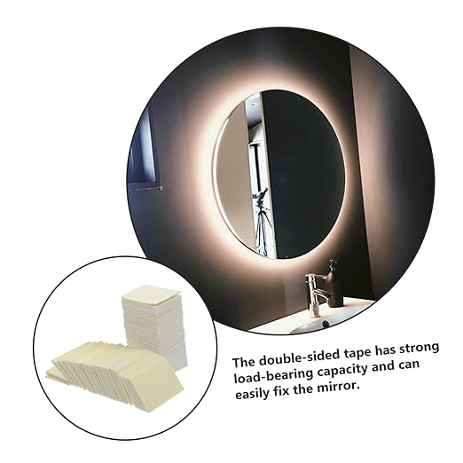 ABOOFAN Heavy Duty Double Sided Tape Strong Adhesive Pads for Mounting 100pcs Square Stickers for Wall Mirror and Hooks Thick Foam Double Side Sticky Tape