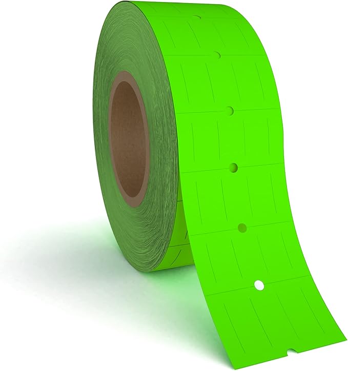Labels to fit: Motex MX5500, Towa GS Series,Halmark Model H, Kenco 18-8,000 Labels by Kenco (Fluorescent Green)