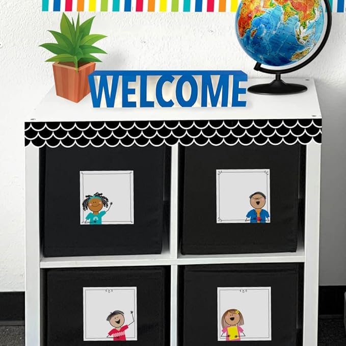 CTP Stick Kids 6" Cut-Outs Learning Décor Accents for Classroom (Creative Teaching Press 10679)