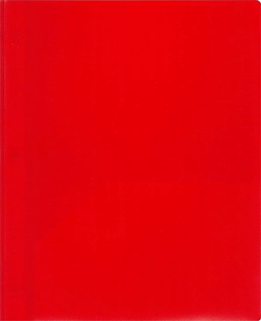 Lion 2-Pocket Plastic Folder with Fasteners, 4 Pack, Red (92310-RD-4P)