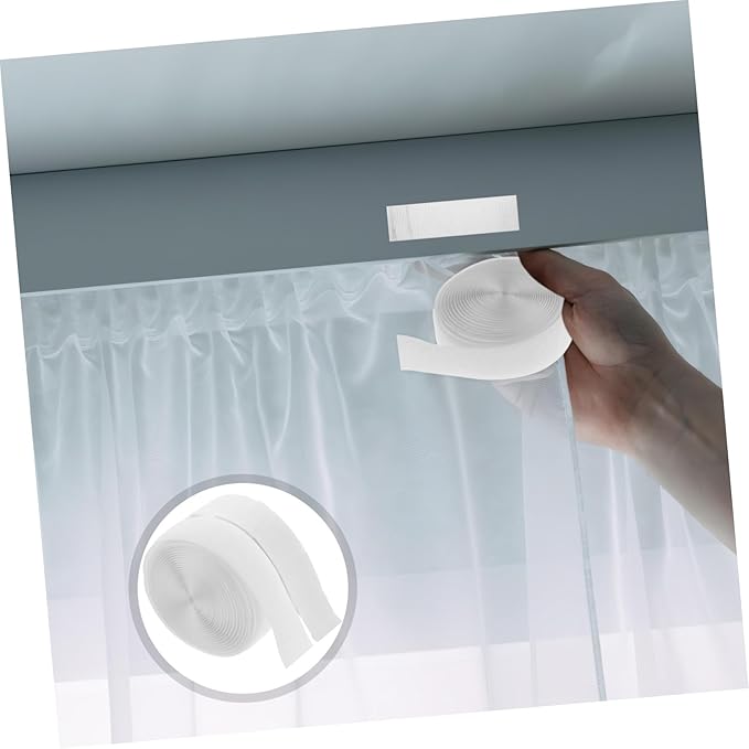 Curtain Stickers Double-Sided Adhesive Tape for Hook and Loop Attachment Easy to Stick and Remove