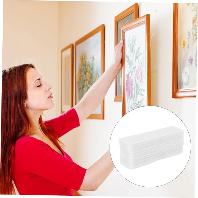 NUOBESTY 16pcs Strong Adhesive Hook and Loop Tape for Home and Office Heavy Duty Storage Straps Waterproof Self-Adhesive Fasteners for Organizing Suitable for Crafts and DIY Projects