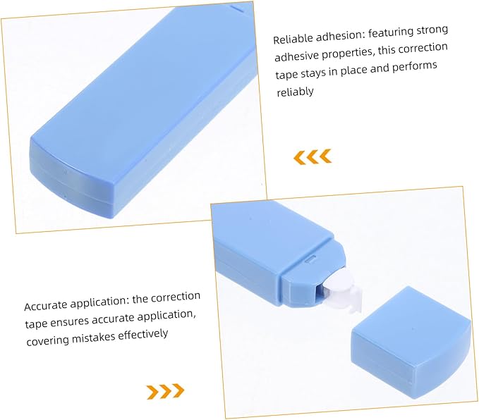TEHAUX 6pcs Student Writing Tool Aesthetic Correction Tape Easy Application for School College Supplies