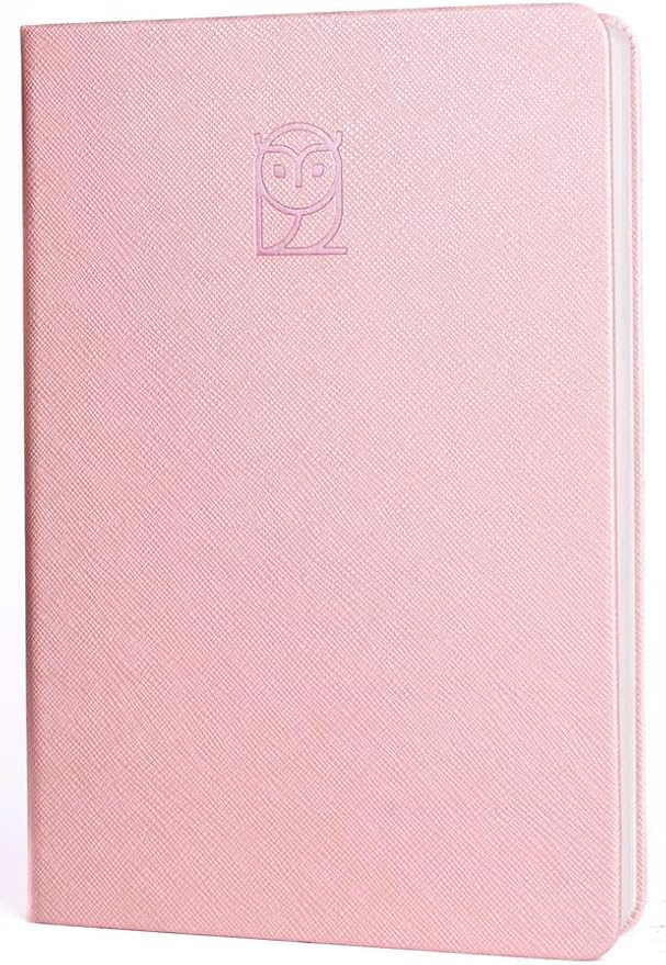 Wyze Planner Undated Daily Planner – 6-Month A5 Productivity Organizer with Full Page Per Day, Hourly Schedule, Goal Setting, Habit Tracker, Weekly & Monthly Pages – Hardcover Time Management Notebook (Pink)