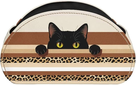 Creative Cat Stripe Print TV Remote Control Organizer, Office Desk Organizer,Storage for Controllers/Media Players/Glasses/Cosmetic Brushs/Pens,Nightstand/Couch/Home Accessory