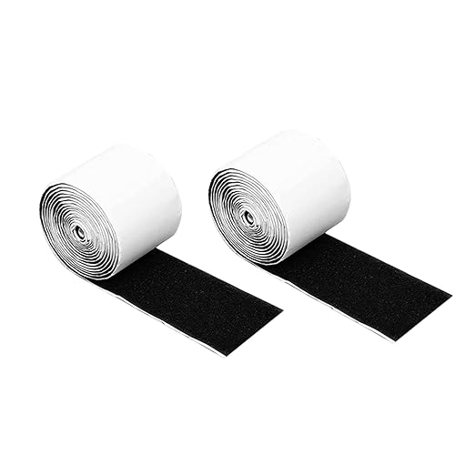 YARNOW 2-Piece Guitar Pedal Mounting Tape Hook and Loop Pedalboard Strips for Electric Guitar Effects Heavy Duty Non-Slip Adhesive Tape for Pedal Board Setup
