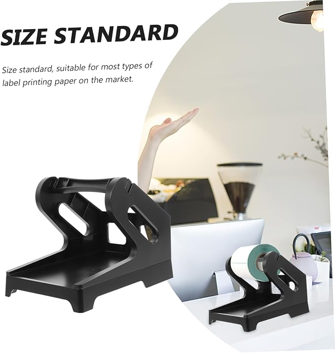 NUOBESTY 1pc External Label Roll Holder Label Paper Stand for Thermal Printers Easy to Assemble Rack for Fan-fold Suitable for Offices Stores and Factories