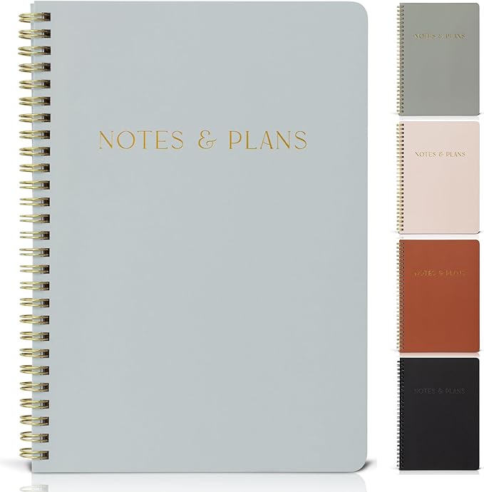 Beautiful Daily Planner And Notebook With Hourly Schedule - Aesthetic Spiral To do List Notepad to Easily Organize Your Tasks And Appointments - Stylish Book And School Or Office Supplies