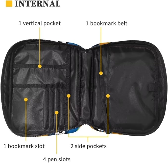 Coldinair Football Bible Cover Case for Men Teen, Kids Scripture Carrying Case with Handle and Pocket, Bible Book Tote Handbag