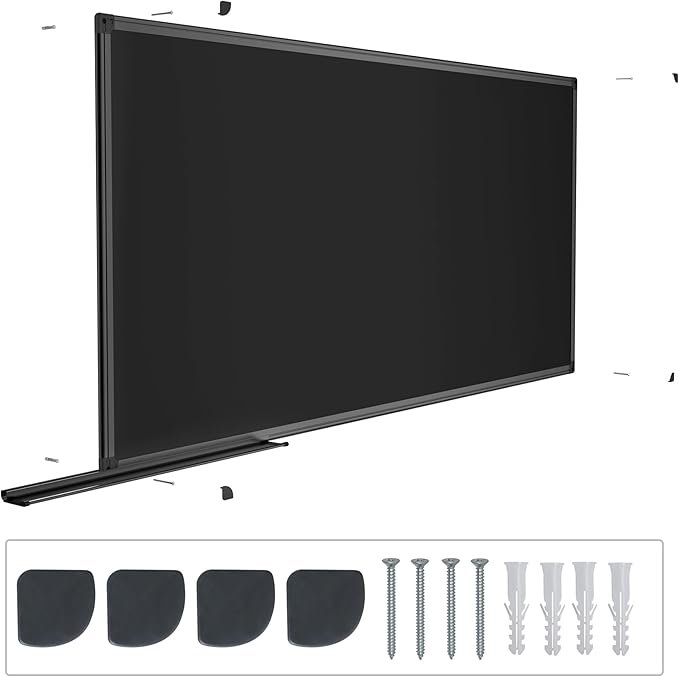 SELEAD Magnetic Chalkboard 48 x 24 Inches - Black Aluminum Frame Chalk Board Words Sign Wall Decor Plaque for Business, Menu, School, Office - Magnet Bulletin Display Board Pizarra
