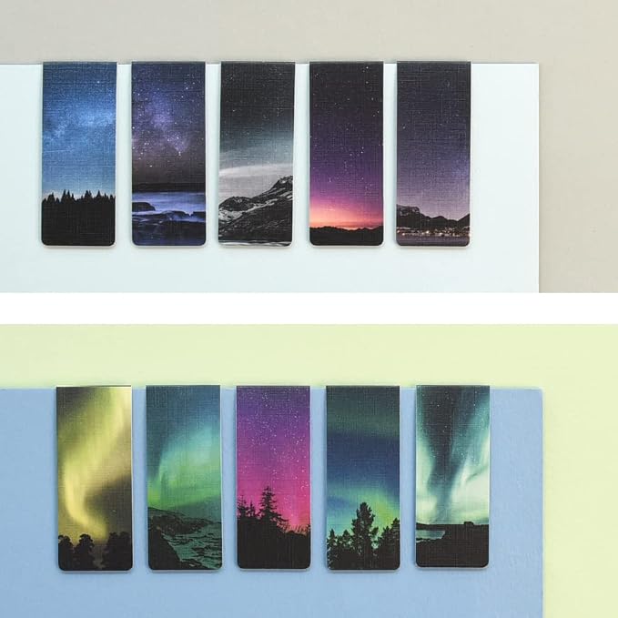 Monolike Magnetic Bookmarks Night Sky ver.1 + ver.2, 10 Pieces
