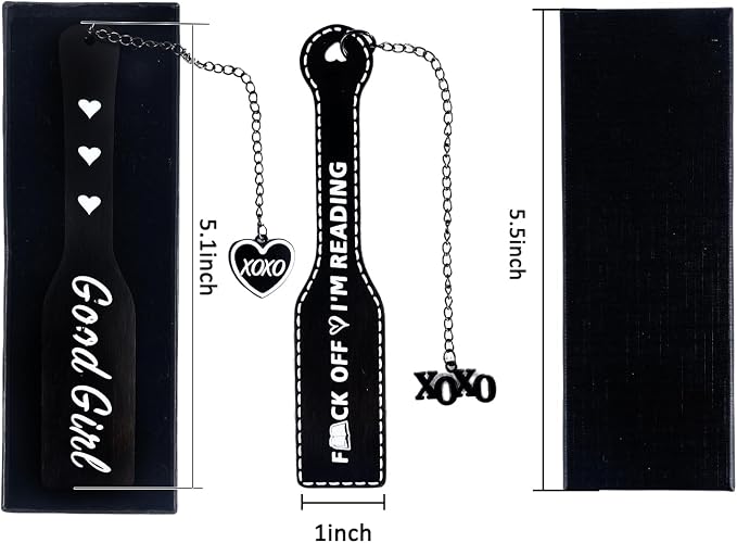 2Pcs Funny Smutty Good Girls Bookmark Gifts for Men Book Lover Metal Book Mark Stainless Steel Bookmark Inspirational Women Reading Accessories Unique Friend Coworker Teacher Gift Male Christmas Gift