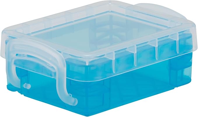 Super Stacker 3 Count (36 Total) Assorted Color Bitty Boxes - Storage Organizer for Office and Craft Supplies - 12 Bulk Pack