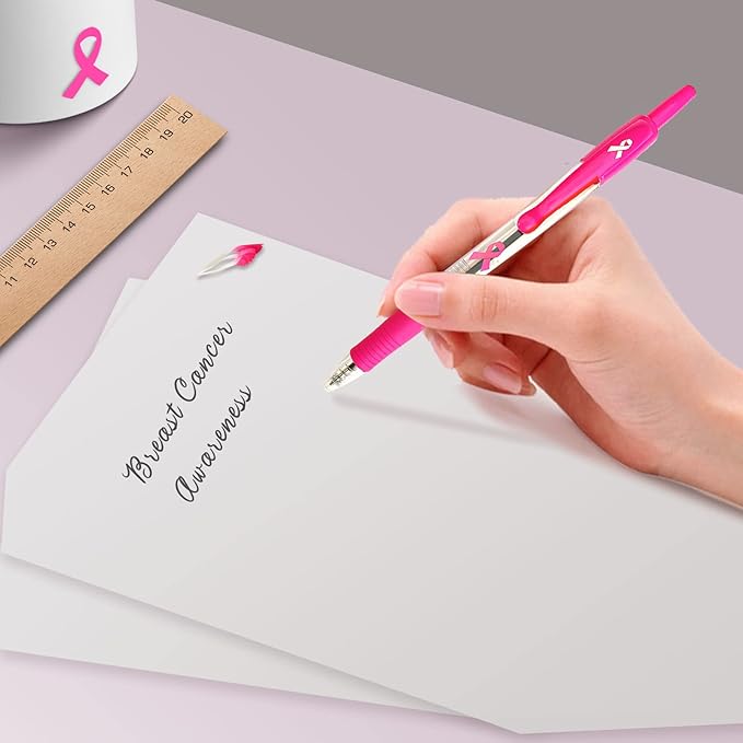 Total 82 Pcs Breast Cancer Awareness Accessories Pink Ribbon Stuff Support for Breast Cancer Survivors, Giveaways on Pink Theme Campaigns Sports Tournaments