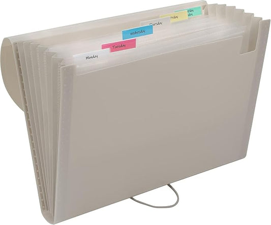 C-Line 7-Pocket Expanding File, Includes Tabs, Letter Size, 1 Expanding File, Color May Vary (58300)