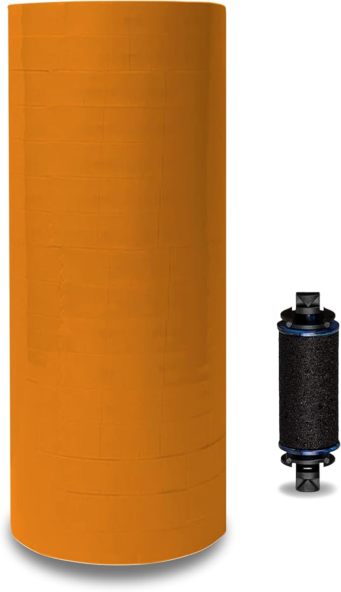 Orange Pricing Labels for Monarch Price Labeler 1 Sleeve,16 Rolls