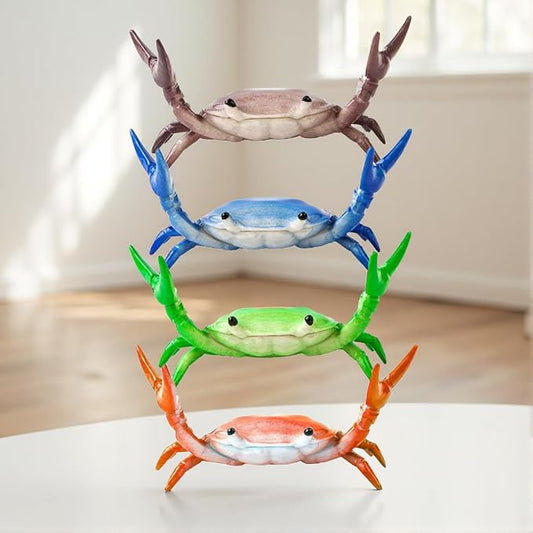 Crab Pen Holder Sturdy Desk Crab Pen Holder for Pencils Lipsticks Eyebrow Pencils Office Desk Accessories for Home Office School desk organizer Cute Multifunctional crab pencil holder Gift (4pcs)