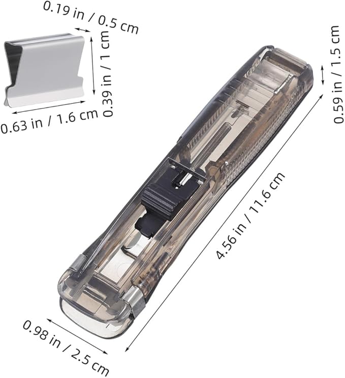 Creative Desktop Paper Stapler Set with 2 Black Office Staplers and 200pcs Refill Staples, Manual Document Binding Tool for Home and Office Filing Organization