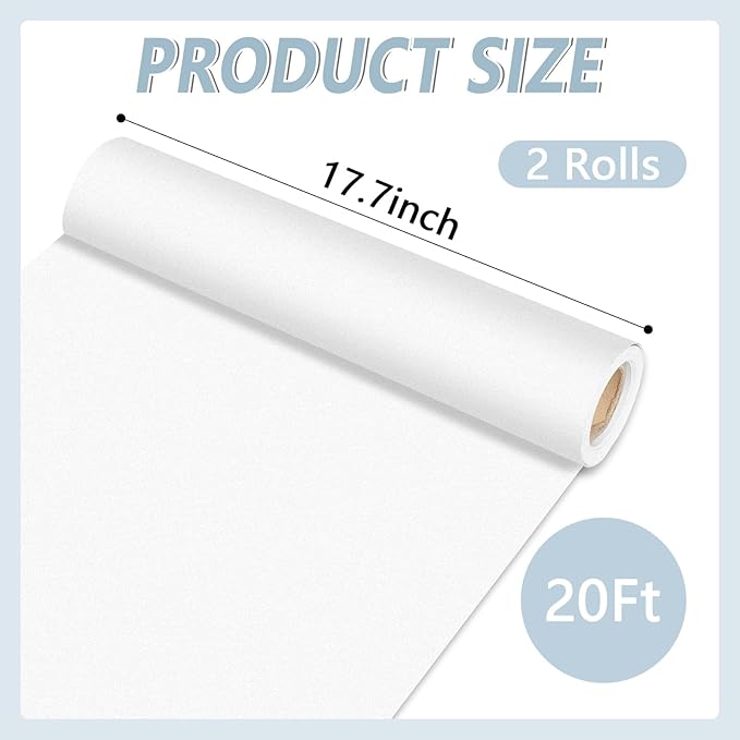 Qyeahkj 2 Rolls White Bulletin Board Paper Roll Outer Space Bulletin Board Background Paper Fade Resistant Classroom Decoration Poster Art Craft Home Wall Education Decoration Supplies 17.7in x 20ft