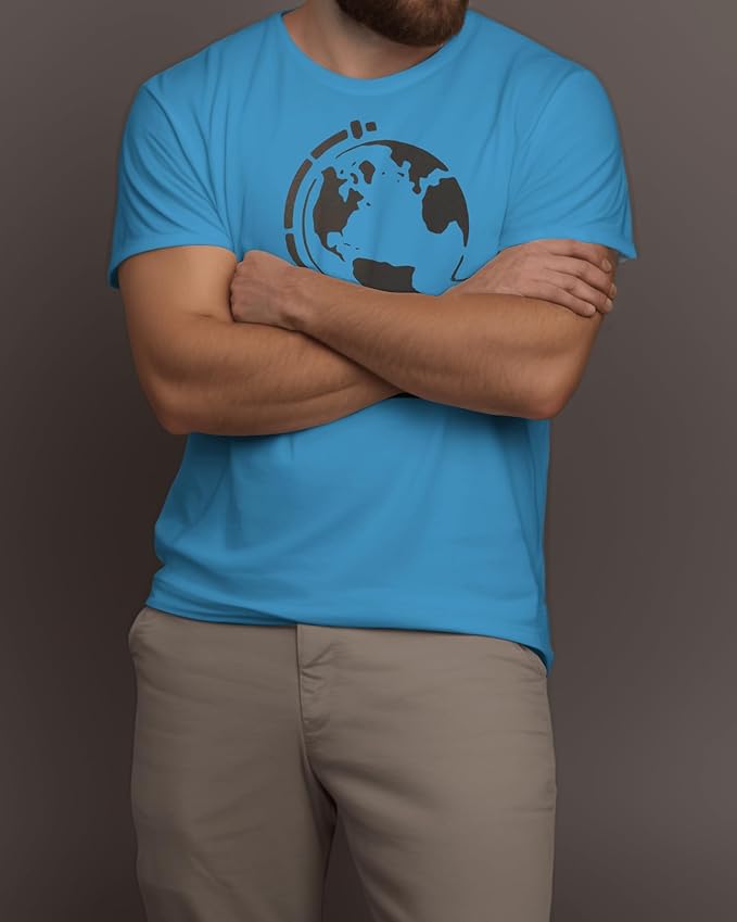 Earth Globe Stencil – Reusable 8.5" x 11" Mylar Template for Educational Art, DIY Crafts, Classroom Projects and World Map Decor