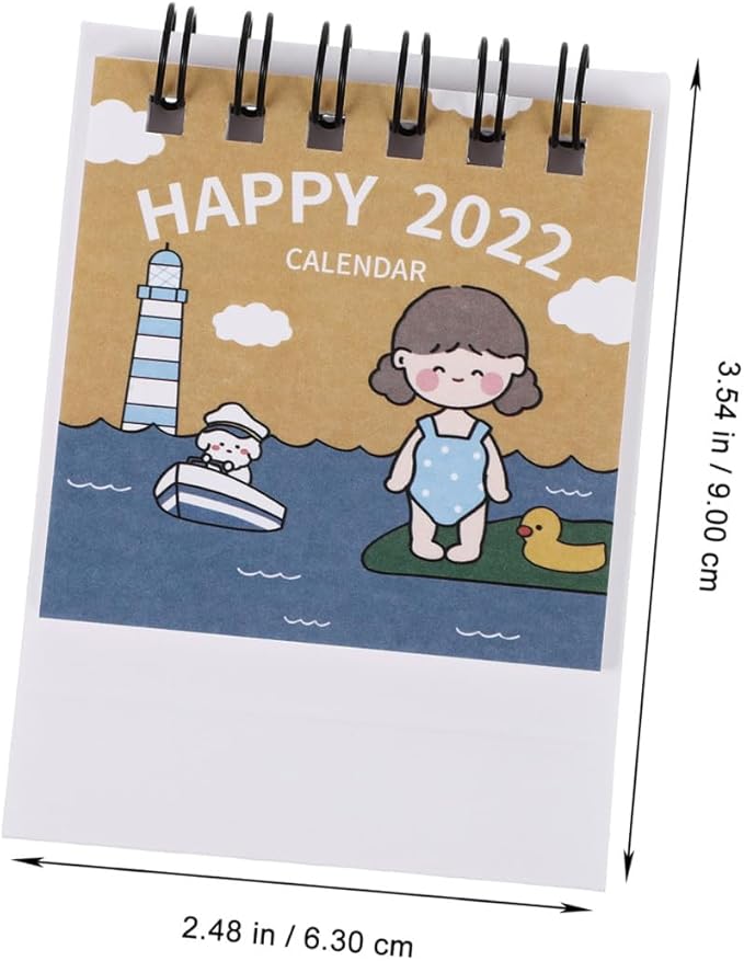 OSALADI Desktop Mini Planner Calendar Monthly Schedule Organizer for Students Teachers Office Use Eco-friendly Design