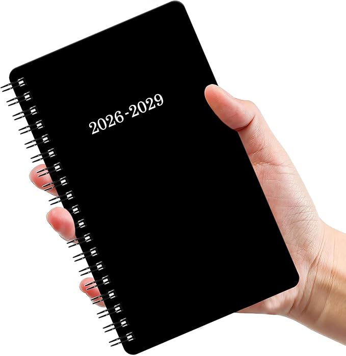 Pocket Planner 2026-2029 - 3 Year Planner/Calendar 2026-2029, July 2026 - June 2029, 6.2” x 4”, 3 Year Monthly Planner 2026-2029, 36 Monthly Tabs, Double-side Pocket, Holidays, Thick Paper