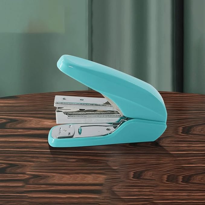 Desk Stapler Mini Stapler Desktop Stapler 20-Page Capacity Stabler Document Binding Desktop Office Student Supplies Staplers for Desk School Supplies (Color : B)