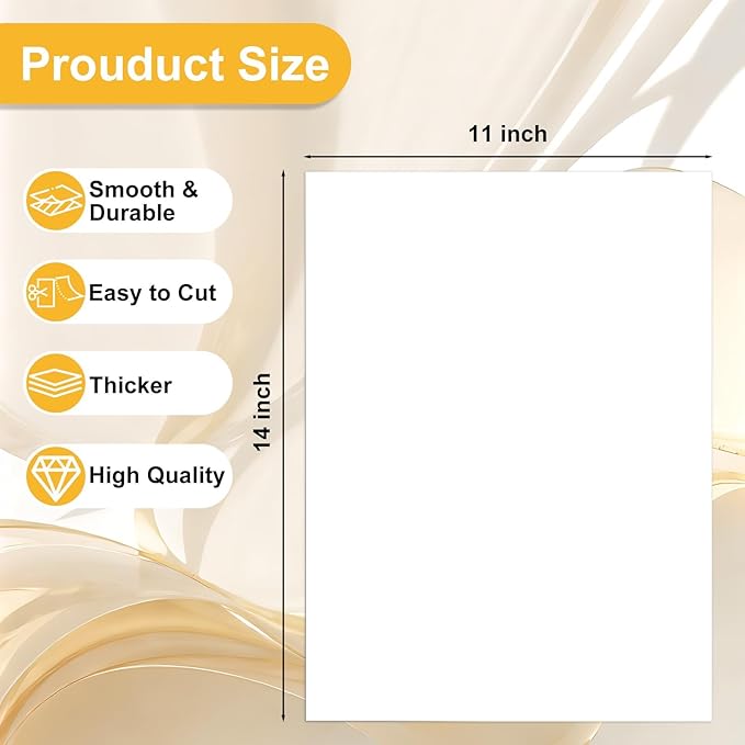 100 Pack White Poster Boards, 11"x14" White Poster Paper Heavyweight Poster Board Bulk Blank Poster Board for Art Display Board,Classroom Use,School Craft Project,Presentation Drawing