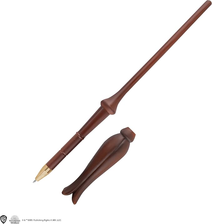 Cinereplicas Harry Potter - Luna Lovegood Wand Pen with Stand & Lenticular Bookmark - Official License
