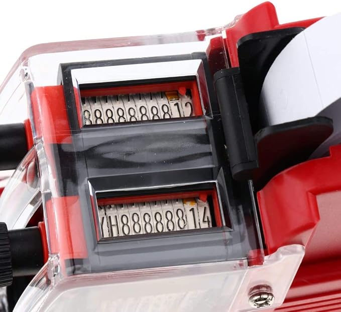 MX-6600 10 Digits 2 Lines Price tag Gun Labeler with 3 Rolls Double Line Price Label Paper for Office, Retail Shop, Grocery Store, Organization Marking, Color Random, 10 × 6.5 × 2 inches