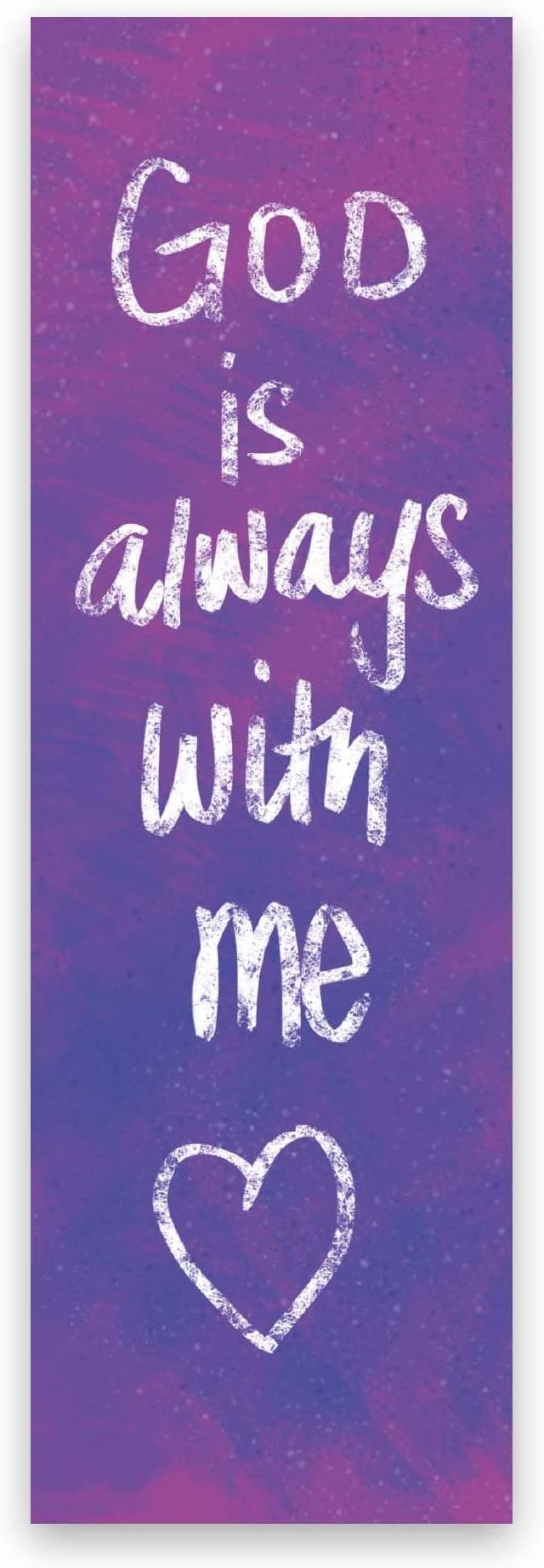 Children and Youth Bookmark, God is Always with Me, Psalm 16:8, Pack of 25, Handouts for Classroom, Sunday School, and Bible Study