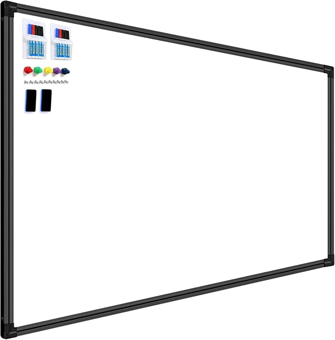 H-Qprobd 8'x4' Large Whiteboard with Aluminum Frame - 96"x48" Magnetic Dry Erase Board Commercial-Grade Wall Mounted | Ideal for Office Presentations, Classroom Teaching & Professional Workspace