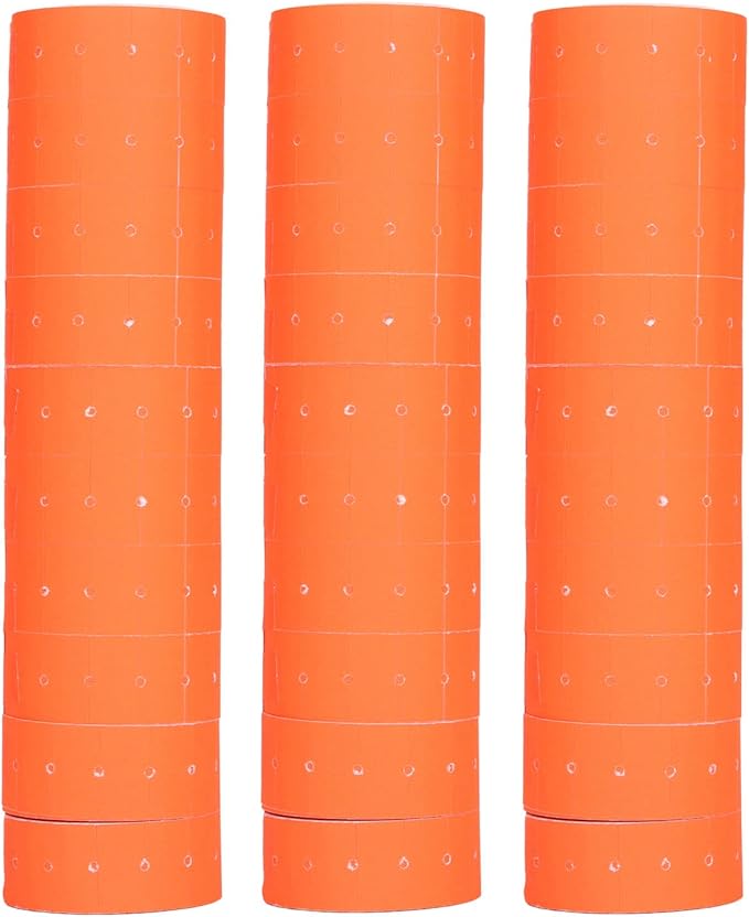 Pricing Labels, 30 Rolls 15000 Price Gun Labels for Mx-5500 M5500 White Price Marker Stickers Label Paper Tag Labels 21x12mm(Red)