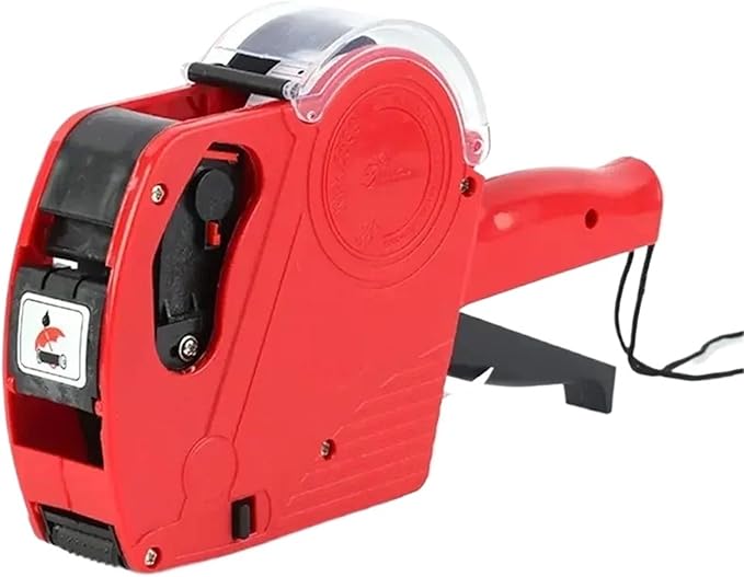 8 Digits Digital Tag Machine Handheld Label Machine + 1 Lines Labels +1 Ink 5500 Tag Marker Machine Labeler Labeller Sticker(5)