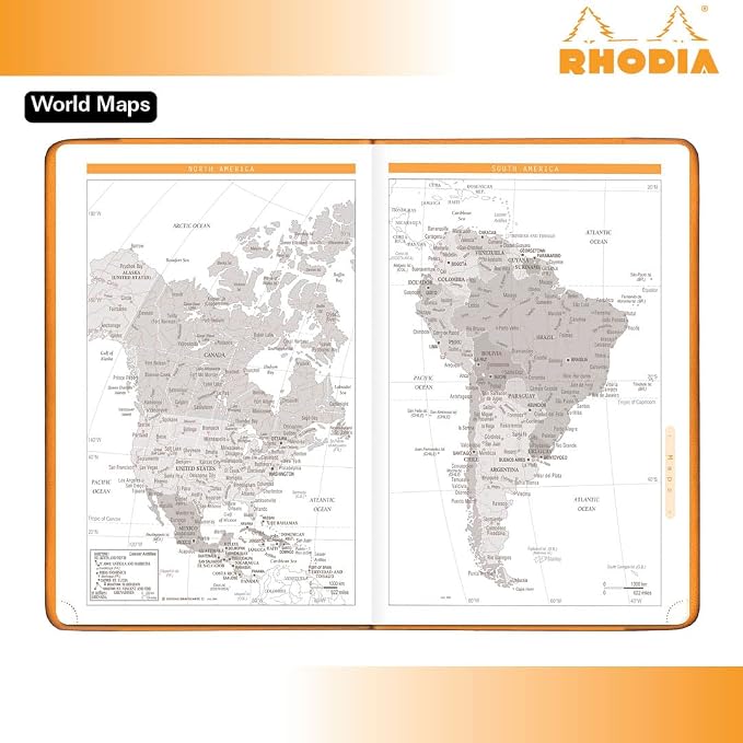 Rhodia Webplanner 2026 Calendar Year - 6 1/4" x 9 3/8" - Rosewood Cover - Weekly Planner Organizer