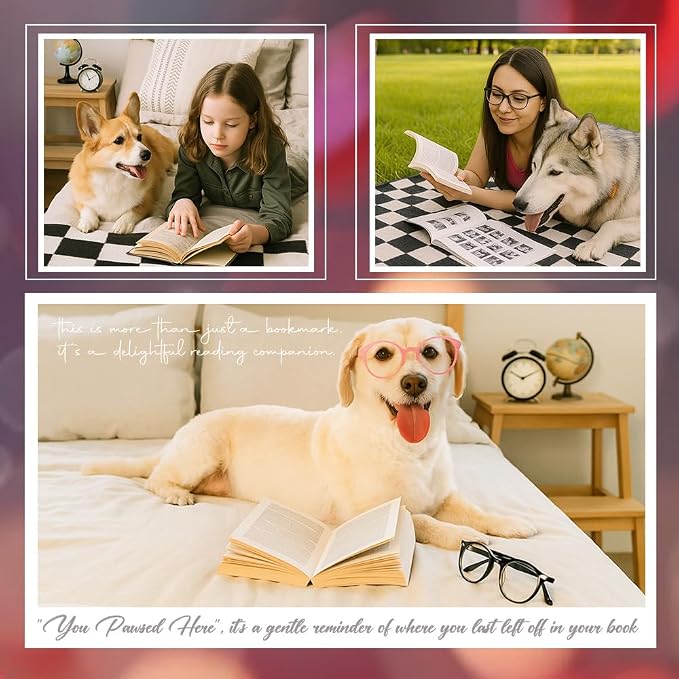 Rottweiler Dog Lover Gifts, Rottweiler Dog Bookmark for Book Lovers Bookworm Bookish Nerd Librarian Sister Brother Friend, Cute Funny Bookmarks for Women, Book Club Gifts for Reader-LDS05