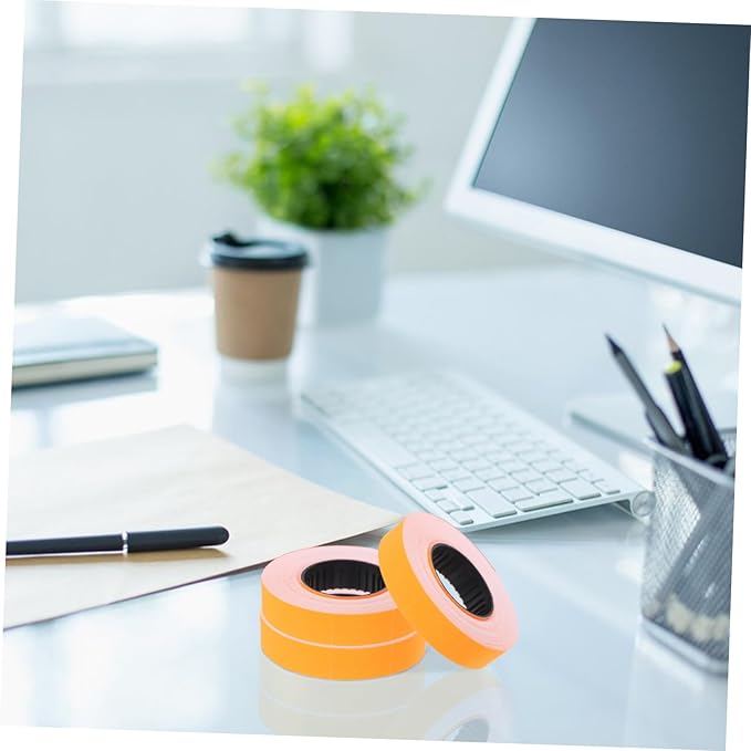 Veemoon 10rolls Price Labels for Price Labeller Paper Roll for Retail Stores Supermarkets and Print Quality Easy to Apply