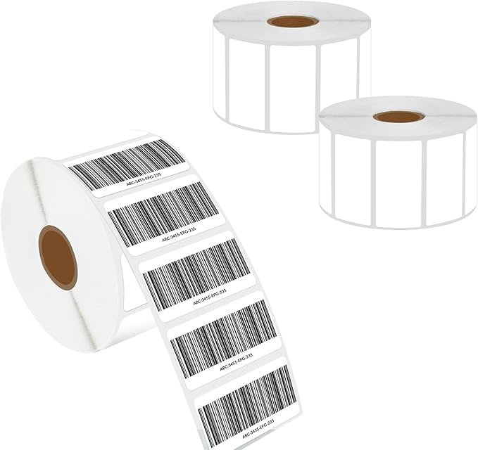 NineLeaf 3 Roll (1500 Labels) Compatible for Brother RD-S05U1 RDS05U1 51mm 2'' x 1'' File Folder White Paper Labels for RJ-3050 RJ-3150 RJ-3250WB RJ-4030 RJ-4040 TD-2020 TD-2020A TD-2030ABK TD-2030BK