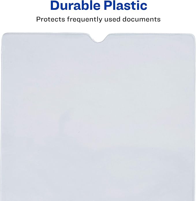 Avery File Envelopes, 9" x 12" Travel Document Organizer, Holds up to Sheets, 10 Clear Vinyl Envelopes (74804)