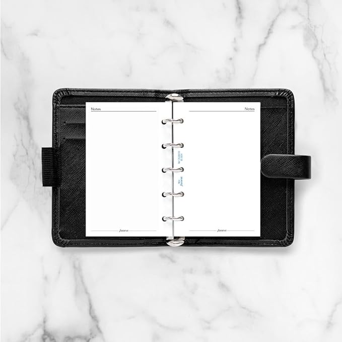 Filofax Calendar Diary Refill, Mini Size, Month-to-View, White Paper, English, 2026 (C68110-26)