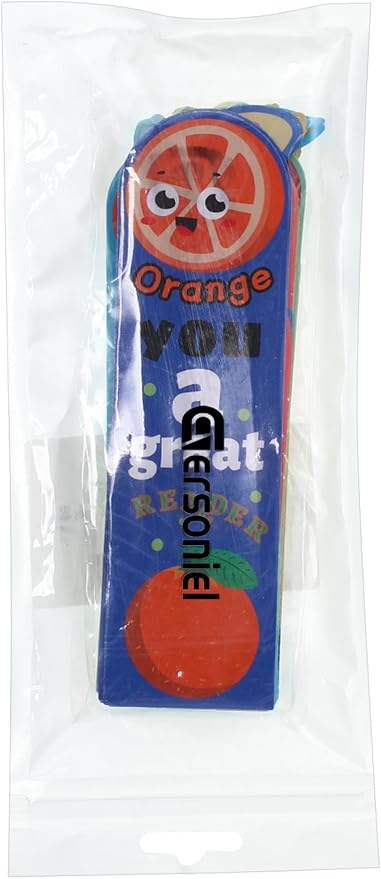 Gersoniel 36 Pieces Fruit Scented Bookmarks for Kids Bulk Scratch and Sniff Bookmarks Fun Smelly Book Marks Cute Gifts for Classroom Prizes Students Teens Food Lovers, 12 Styles