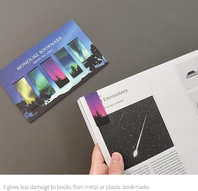 Monolike Magnetic Bookmarks Night Sky Ver.2, Set of 5