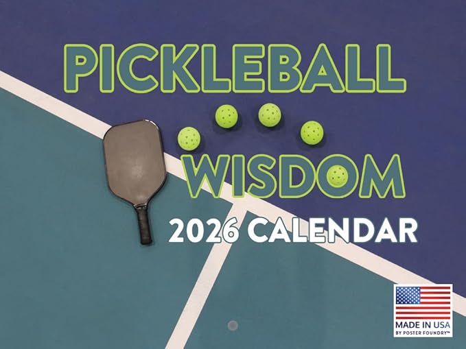 The Love Of Pickleball Calendar 2026 Monthly Wall Calender 12 Month | American Made In The USAll