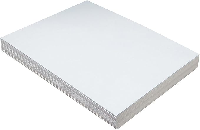 Pacon® PAC5211BN Heavyweight Tagboard, White, 9" x 12", 100 Sheets Per Pack, 3 Packs