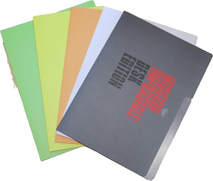Funny File Folders - Multicolor, Modern Style, Letter Size, Top Tab Position