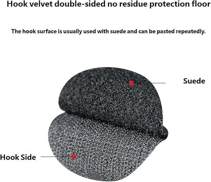 Multipurpose Adhesive Backing Round Tape Double Sided Hook and Loop Sticker for Keep Household Items in Place Pack of 10 Carpet Tape
